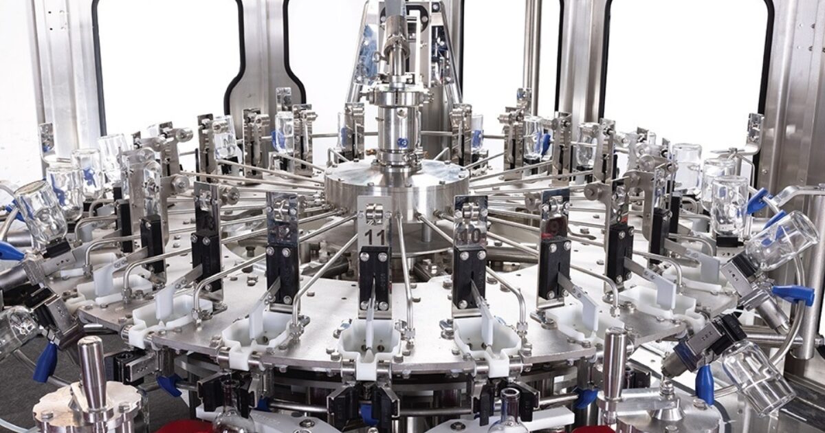Contained Rinse Machine Machine Rinser, Inline & Rotary Sanitizing Technologies | Fogg Filler